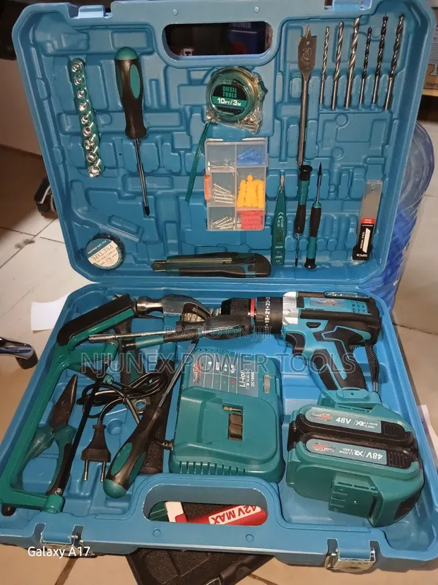 Cordless Drill na Seti ya Zana Mpya Kabisa - 1
