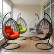 Rattan Hanging Swing Chair - Outdoor Relaxation - 1