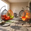 Rattan Hanging Swing Chair - Outdoor Relaxation - 3