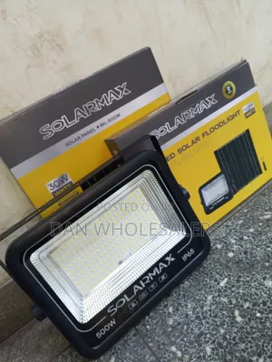 Solarmax 500W Solar Floodlight - Durable Outdoor Security