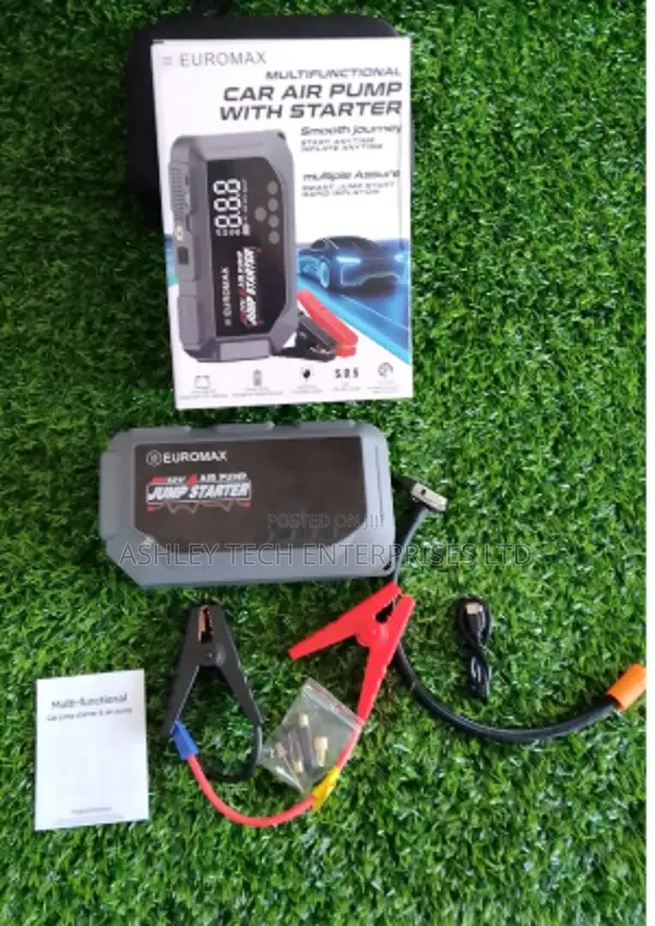 Advanced EUROMAX Car Jump Starter & Air Compressor - 1