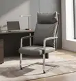 Executive Gray Office Visitor Chair - 4