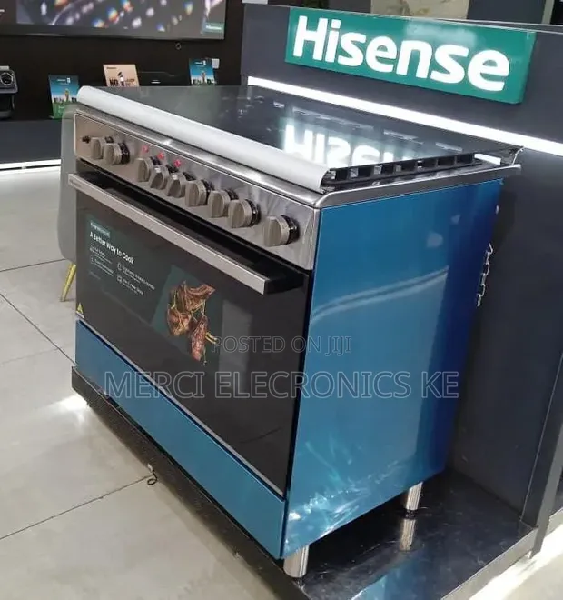 Hisense 60x90cm 6-Burner Gas Cooker HF942GEES - 1