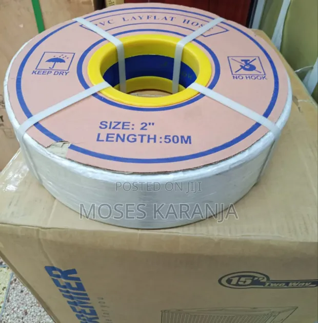 50m PVC Layflat Irrigation & Drainage Hose (2") - 1