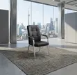 Viti vya Kisasa vya Ofisi vya Mid Backrest vya Ngozi - 4