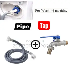 Washing Machine Inlet Hose Pipe with Tap Connector Kit