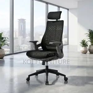 Executive Fabric High Backrest Ergonomic Office Chair