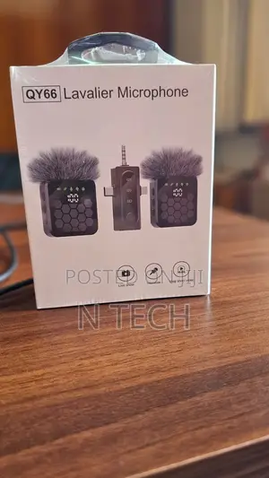 QY66 Wireless Lavalier Microphone Set
