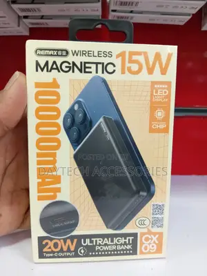 REMAX CX09 15W Power Bank ya Magnetic Wireless 10000mAh