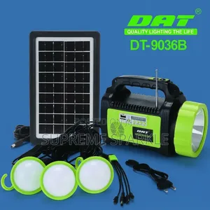 DAT DT-9036B Solar Lighting System na Redio ya FM & Bluetooth