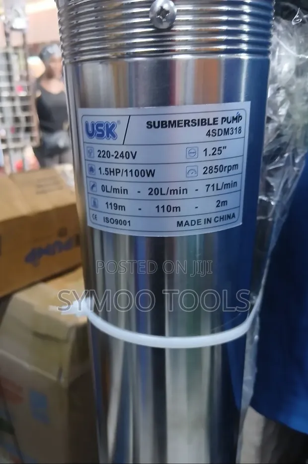 USK 4SDM318 1.5HP Submersible Water Pump - 1