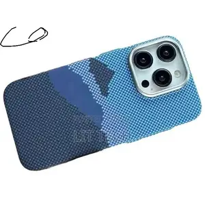 Kifuniko cha Luxo Carbon Fibre Tribal MagSafe kwa iPhone 15 Pro Max