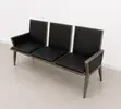 3-Seat Leather Waiting Bench - 3