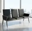 3-Seat Leather Waiting Bench - 4