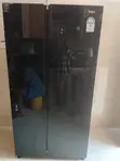 VON 429L Side-by-Side Fridge (Black Mirror Glass) - 1