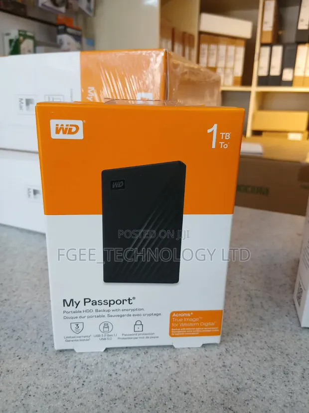 WD 1TB My Passport External Hard Drive - 1