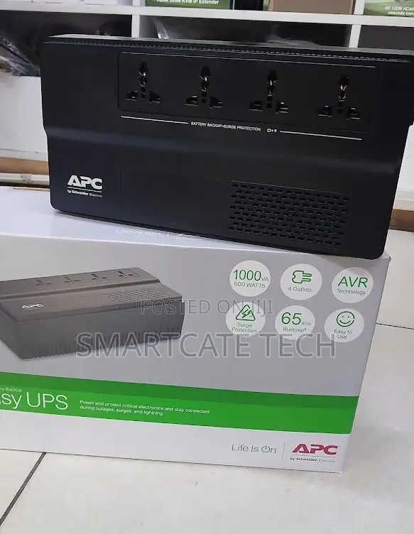 APC 1000VA UPS - Uninterrupted Power Backup - 1