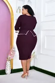 High Quality Peplum Dress - Work Outfit - 2