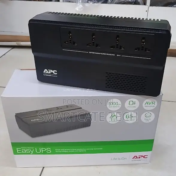 APC 1KVA Easy UPS - Nguvu ya Akiba kwa Nyumbani na Ofisi - 1