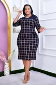 Kanzu ya Mtindo ya Pencil - Ya Kazi/Ofisini - 1