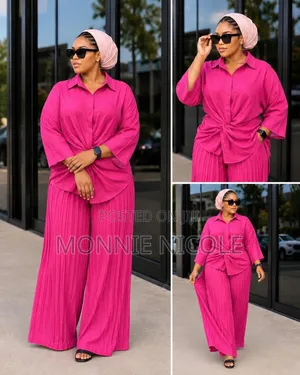 Women's Casual Palazzo Trouser and Top Set