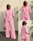 Women's Casual Palazzo Trouser and Top Set - 2