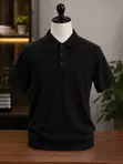 Wild Squirrel Polo Shirt ya Knit kwa Wanaume - 2