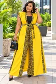 Kimono ya Fashion Ankara na Suruali za Palazzo - 2