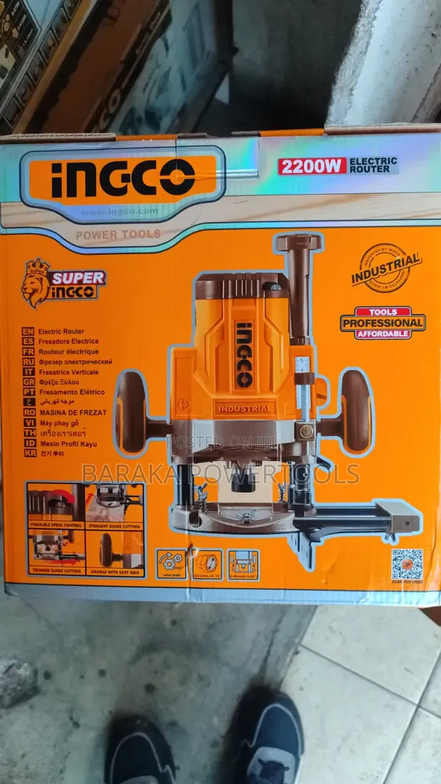 INGCO 2200W Industrial Electric Wood Router - 1