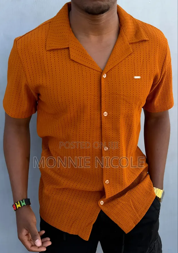 Kanzu ya Quban ya Wanaume - Rangi ya Chungwa - 1