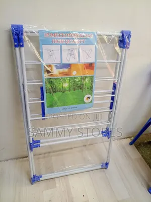 Adjustable Foldable Clothes Stand - Heavy-Duty Laundry Rack