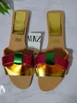 Sandali Nyeupe za Zara za Ngozi - Saizi 40-41 - 2
