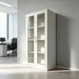 Kabati la Filing la Chuma lenye Milango ya Kioo - 5
