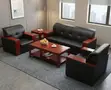 5-Seater Sofa - Modern Black Leather Living Room Set - 5
