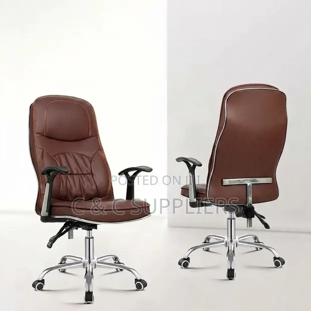 Brown Generic Swivel Conference Chair - 1