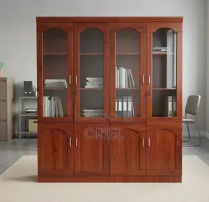 4-Door Office Cabinet - Large Wood Filing Cabinet