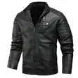 Men's Warm Fur Leather Jackets - 1