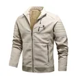 Men's Warm Fur Leather Jackets - 2