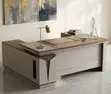 160cm Executive Office Desk - Gray - 1