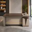 160cm Executive Office Desk - Gray - 2