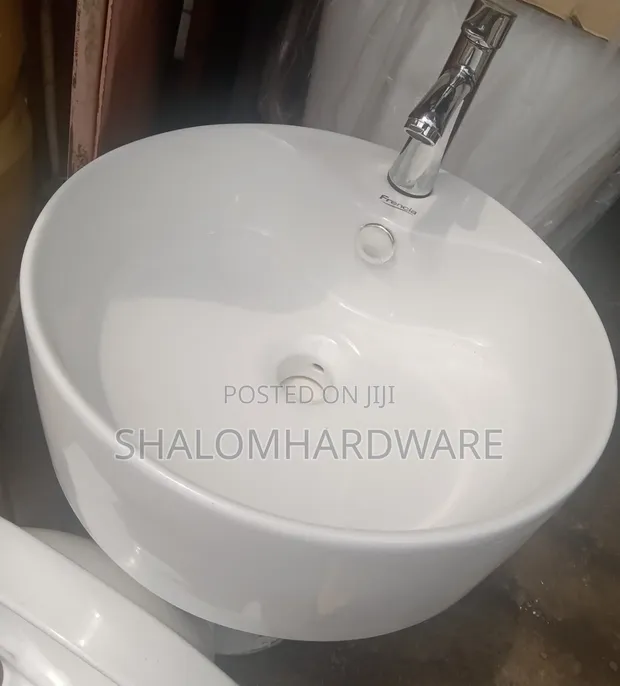 Premier Ceramic Circular Wash Hand Basin - 1