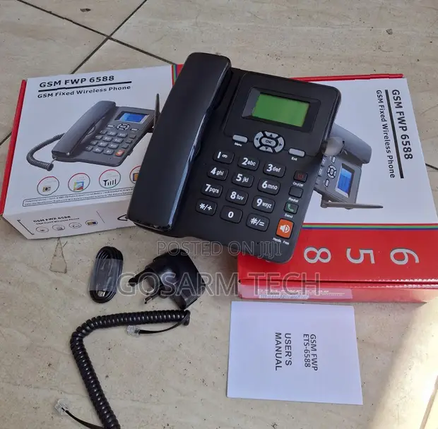 ETS 6588 Dual SIM Landline Desk Phone - 1