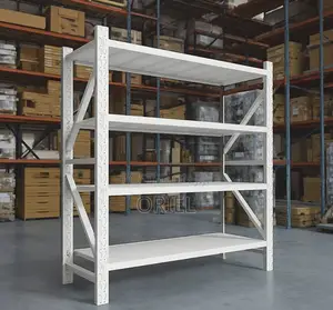 5-Tier Heavy-Duty Metal Storage Rack - Adjustable Shelving