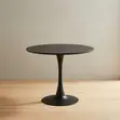Round Marble Coffee Table - Black - 5