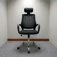 Ergonomic Office Chair with Headrest - High-Back Adjustable - 1