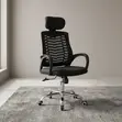 Ergonomic Office Chair with Headrest - High-Back Adjustable - 3