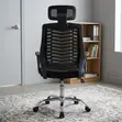 Ergonomic Office Chair with Headrest - High-Back Adjustable - 4