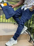 Blue Jeans za Wanaume - Slim Fit Tapered - 2