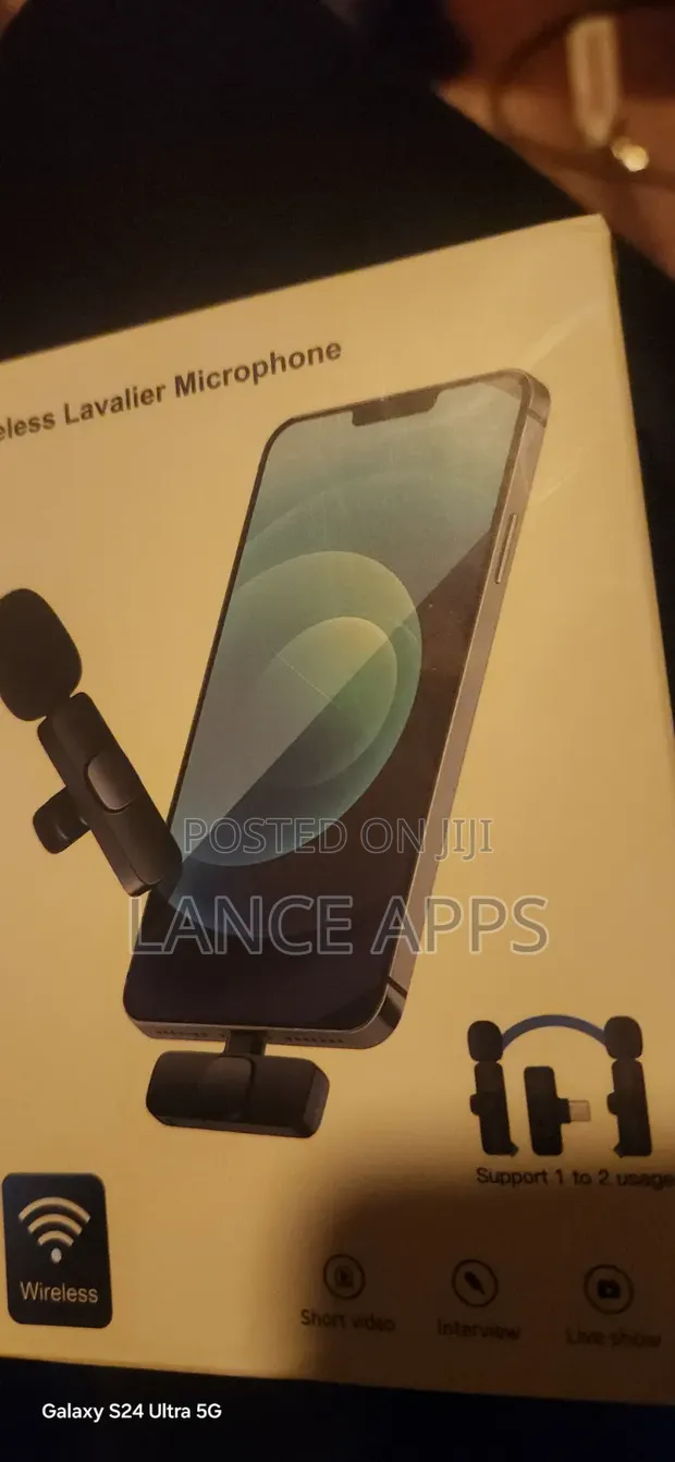 Microphone ya Lavalier Isiyo na Waya 2-in-1 kwa TikTok Live (Android/iPhone) - 1