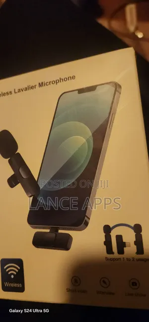 Microphone ya Lavalier Isiyo na Waya 2-in-1 kwa TikTok Live (Android/iPhone)